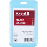 Vertikaler Badge-Slider Axent 4500V-22-A 54x85 mm, blau