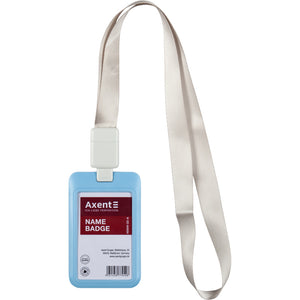 Vertikaler Badge-Slider Axent 4500V-22-A 54x85 mm, blau