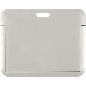 Name badge Axent 4500H-03-A, vertical, PP, grey