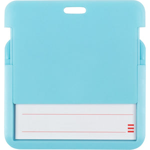 Name badge Axent 4500H-22-A, vertical, PP, light blue