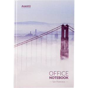 Notizbuch Axent City San Francisco 8423-23-A, A4, 210x295 mm, 192 Blatt, kariert, fester Einband