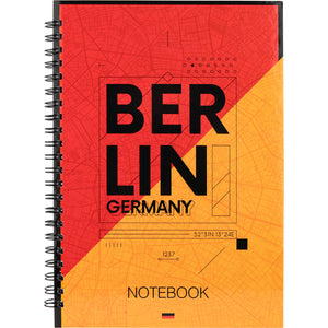 Spiralnotizbuch Axent Flags Berlin 8032-05-A, A5