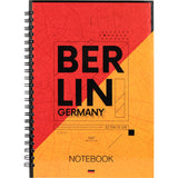Spiralnotizbuch Axent Flags Berlin 8032-05-A, A5