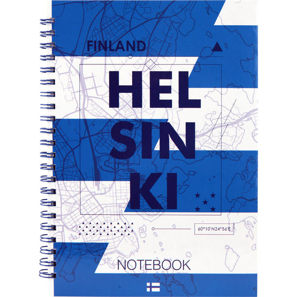 Spiralnotizbuch Axent Flags Helsinki 8032-06-A, A5