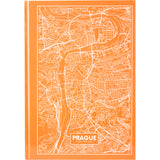 Notizbuch Axent Maps Prague 8422-542-A, A4, 210x295 mm, 96 Blatt, kariert, feste Deckung, pfirsich