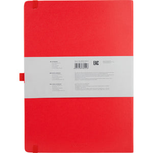 Notizbuch Axent Partner Grand 8203-06-A, A4, 210x295 mm, 100 Blatt, kariert, feste Abdeckung, rot