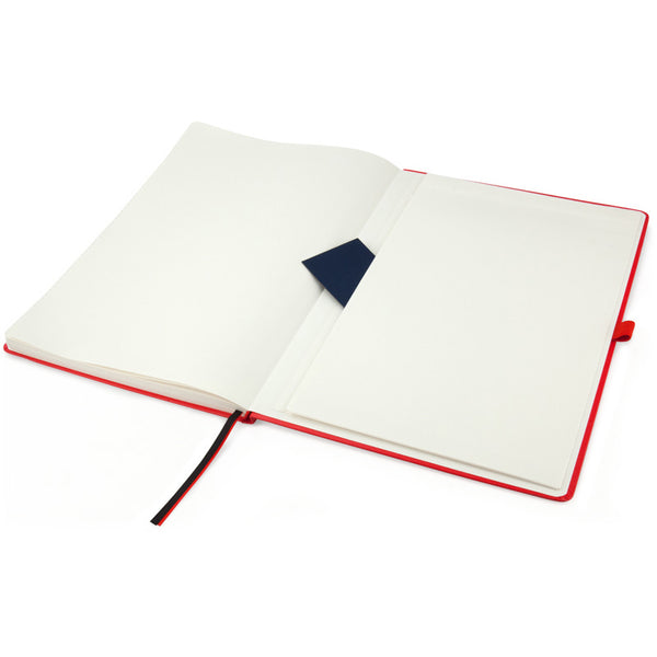 Notizbuch Axent Partner Grand 8203-06-A, A4, 210x295 mm, 100 Blatt, kariert, feste Abdeckung, rot
