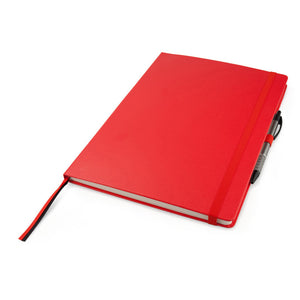 Notizbuch Axent Partner Grand 8203-06-A, A4, 210x295 mm, 100 Blatt, kariert, feste Abdeckung, rot