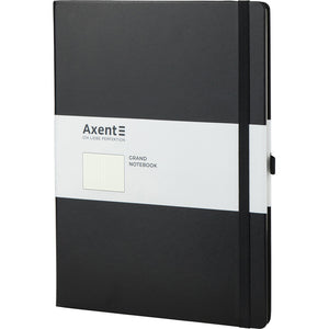 Notizbuch Axent Partner Grand 8303-01-A, A4, 210x295 mm, 100 Blatt, Punkt, Hardcover, schwarz