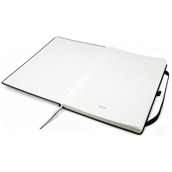 Notizbuch Axent Partner Grand 8303-01-A, A4, 210x295 mm, 100 Blatt, Punkt, Hardcover, schwarz
