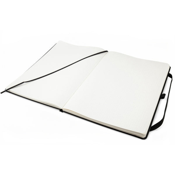 Notizbuch Axent Partner Grand 8303-01-A, A4, 210x295 mm, 100 Blatt, Punkt, Hardcover, schwarz
