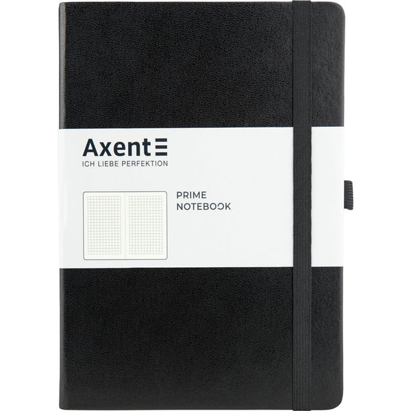 Notebook Axent Partner Prime 8305-01-A, A5, 96 sheets, squared, black