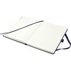 Notizbuch Axent Partner Prime 8305-02-A, A5, 145x210 mm, 96 Blätter, kariert, harter umschlag, dunkelblau