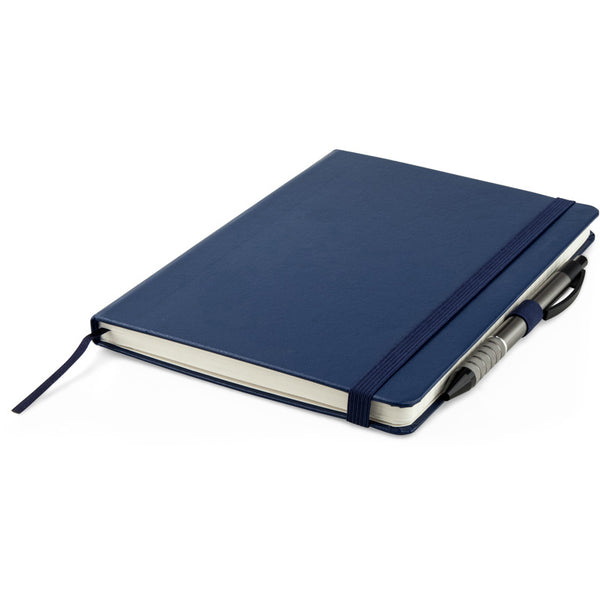 Notizbuch Axent Partner Prime 8305-02-A, A5, 145x210 mm, 96 Blätter, kariert, harter umschlag, dunkelblau