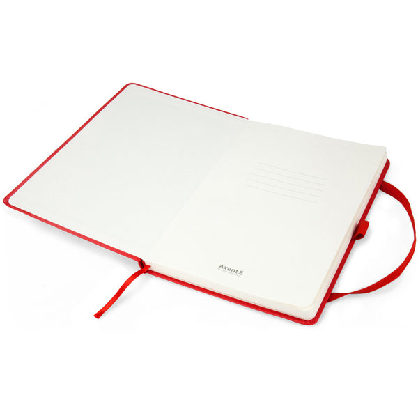 Notizbuch Axent Partner Prime 8305-06-A, A5, 145x210 mm, 96 Blätter, kariert, harter umschlag, rot