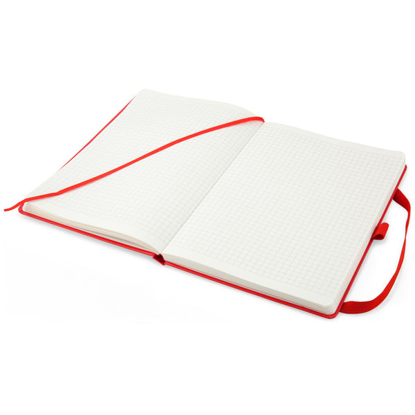 Notizbuch Axent Partner Prime 8305-06-A, A5, 145x210 mm, 96 Blätter, kariert, harter umschlag, rot