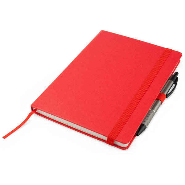 Notizbuch Axent Partner Prime 8305-06-A, A5, 145x210 mm, 96 Blätter, kariert, harter umschlag, rot