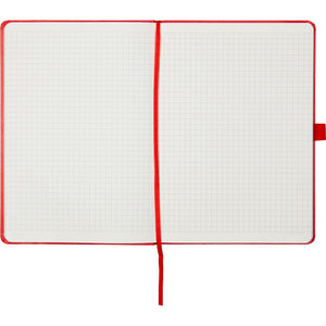 Notizbuch Axent Partner Prime 8305-06-A, A5, 145x210 mm, 96 Blätter, kariert, harter umschlag, rot