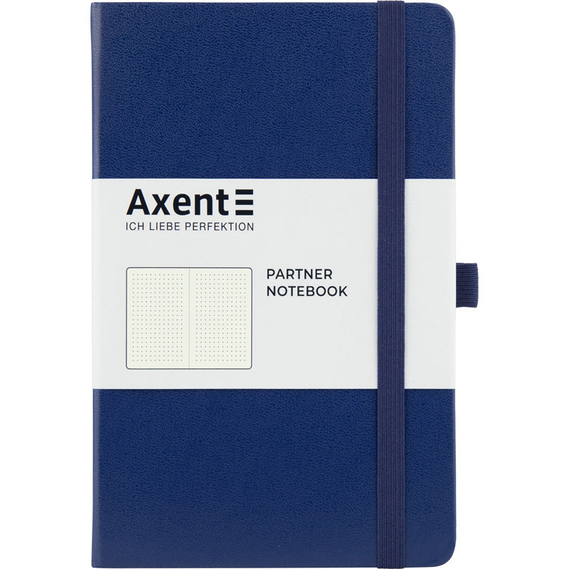 Kladde Axent Partner 8306-02-A, A5-, 125x195 mm, 96 Blätter, punkt, harter umschlag, dunkelblau