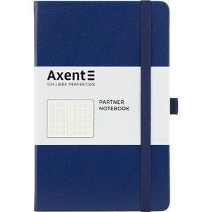 Kladde Axent Partner 8306-02-A, A5-, 125x195 mm, 96 Blätter, punkt, harter umschlag, dunkelblau