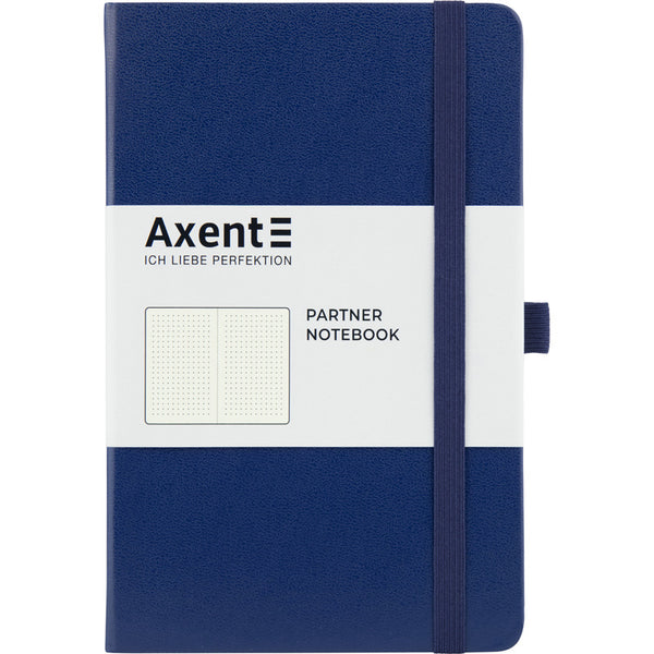 Kladde Axent Partner 8306-02-A, A5-, 125x195 mm, 96 Blätter, punkt, harter umschlag, dunkelblau