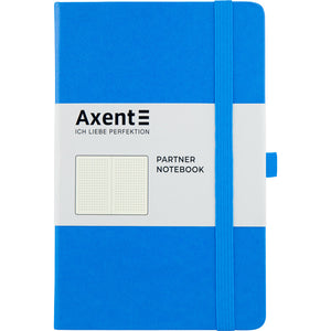 Kladde Axent Partner 8306-07-A, A5-, 125x195 mm, 96 Blätter, punkt, harter umschlag, blau