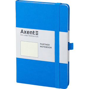 Kladde Axent Partner 8306-07-A, A5-, 125x195 mm, 96 Blätter, punkt, harter umschlag, blau