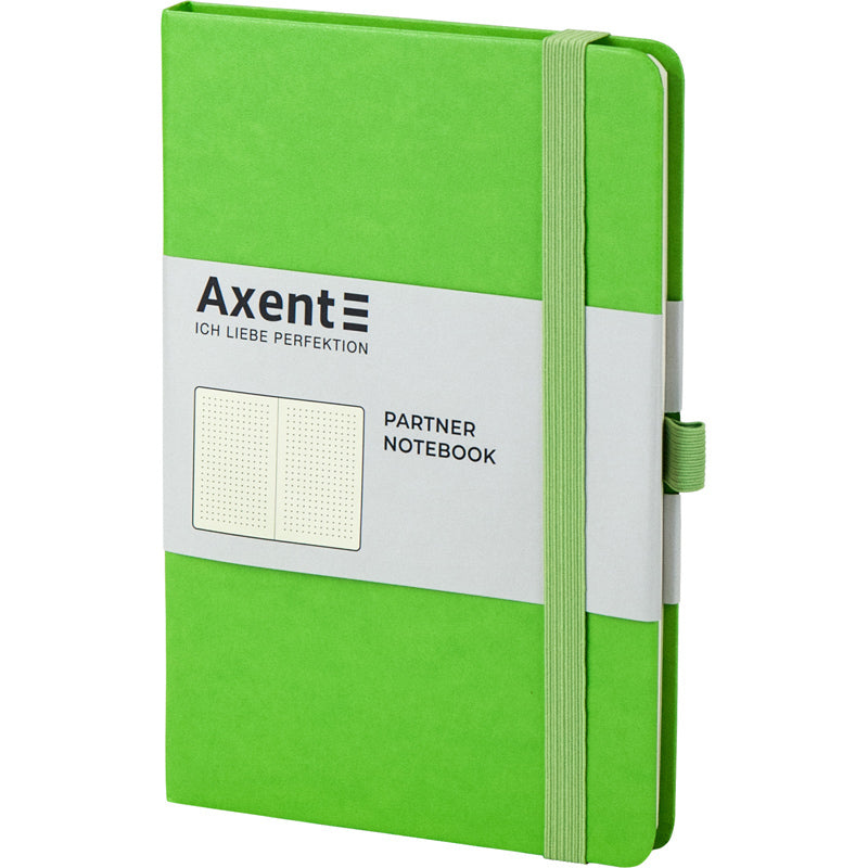 Kladde Axent Partner 8306-09-A, A5-, 125x195 mm, 96 Blätter, punkt, harter umschlag, grün