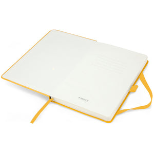 Kladde Axent Partner 8306-08-A, A5-, 125x195 mm, 96 Blätter, punkt, harter umschlag, gelb