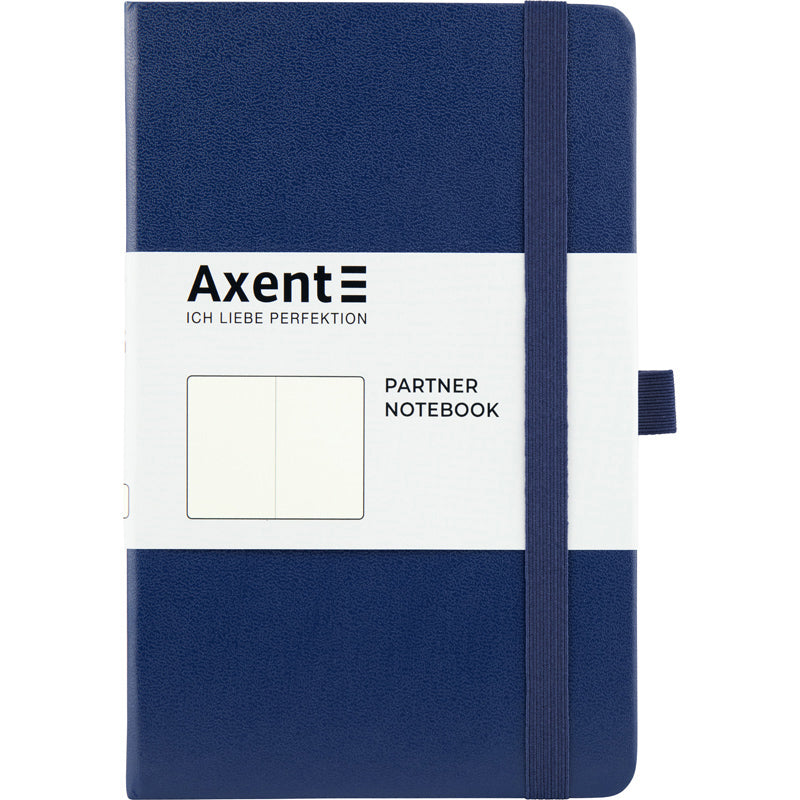 Notizbuch Axent Partner 8307-02-A, A5-, 125x195 mm, 96 Blatt, unliniert, harter umschlag, dunkelblau