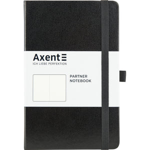Notizbuch Axent Partner 8307-01-A, A5-, 125x195 mm, 96 Blatt, unliniert, harter umschlag, schwarz