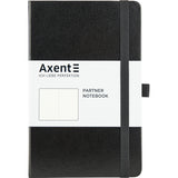 Notizbuch Axent Partner 8307-01-A, A5-, 125x195 mm, 96 Blatt, unliniert, harter umschlag, schwarz