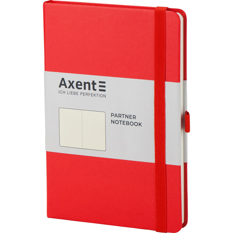 Notizbuch Axent Partner 8307-05-A, A5-, 125x195 mm, 96 Blatt, unliniert, harter umschlag, rot