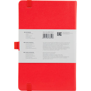 Notebook Axent Partner 8307-05-A, 125*195, 96 sheets, blank, red