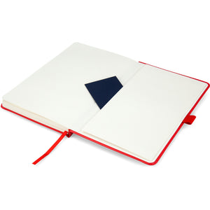 Notebook Axent Partner 8307-05-A, 125*195, 96 sheets, blank, red