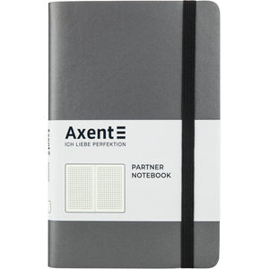 Notebook Axent Partner Soft 8206-15-A, 125*195 mm, 96 sheets, squared, silver