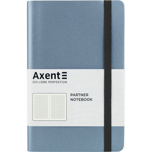 Notebook Axent Partner Soft 8206-14-A, 125*195 mm, 96 sheets, squared, silver-blue