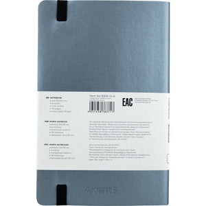 Notebook Axent Partner Soft 8206-14-A, 125*195 mm, 96 sheets, squared, silver-blue