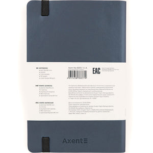 Notebook Axent Partner Soft 8310-14-A, 125*195 mm, 96 sheets, dotted, silver-blue