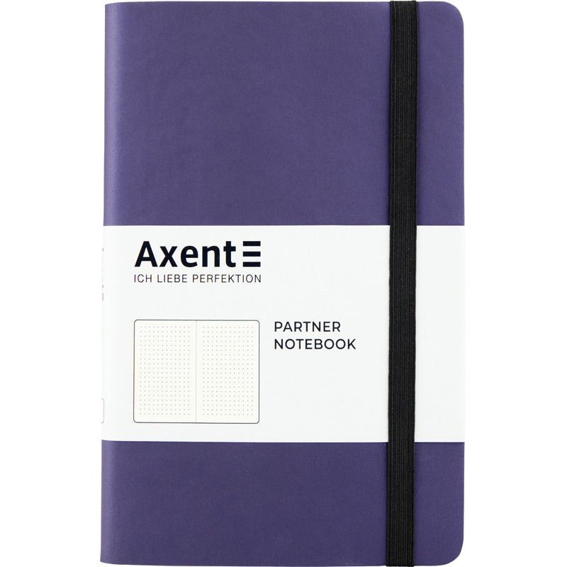 Notizbuch Axent Partner Soft 8310-38-A, A5-, 125x195 mm, 96 Blätter, punktiert, flexibler Einband, blau