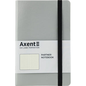 Notizbuch Axent Partner Soft 8312-34-A, A5-, 125x195 mm, gepunktet, flexibler Einband, silber