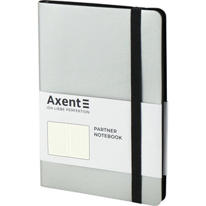 Notizbuch Axent Partner Soft 8312-34-A, A5-, 125x195 mm, gepunktet, flexibler Einband, silber
