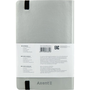 Notizbuch Axent Partner Soft 8312-34-A, A5-, 125x195 mm, gepunktet, flexibler Einband, silber