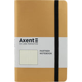 Notizbuch Axent Partner Soft 8312-35-A, A5-, 125x195 mm, 96 Blätter, Punkt, flexibler Einband, gold