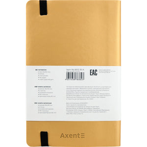 Notizbuch Axent Partner Soft 8312-35-A, A5-, 125x195 mm, 96 Blätter, Punkt, flexibler Einband, gold