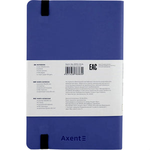Notizbuch Axent Partner Soft 8312-02-A, A5-, 125x195 mm, 96 Blatt, gepunktet, flexibler Einband, dunkelblau