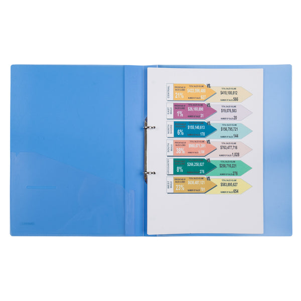 Ordner mit 2 Ringen Axent 1207-22-A, A4, 25 mm, blau