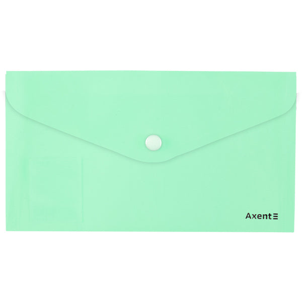 Umschlagmappe mit Druckknopf Axent Pastelini 1414-09-A, neonminze