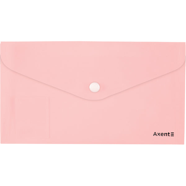Umschlagmappe mit Druckknopf Axent Pastelini 1414-10-A, rosa