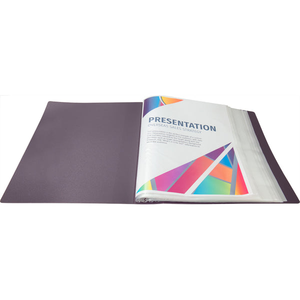Sichtbuch Axent 1200-11-A, A4, 100 Hüllen, pflaumenfarbe